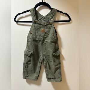 Carhartt Kids Olive Green Overalls